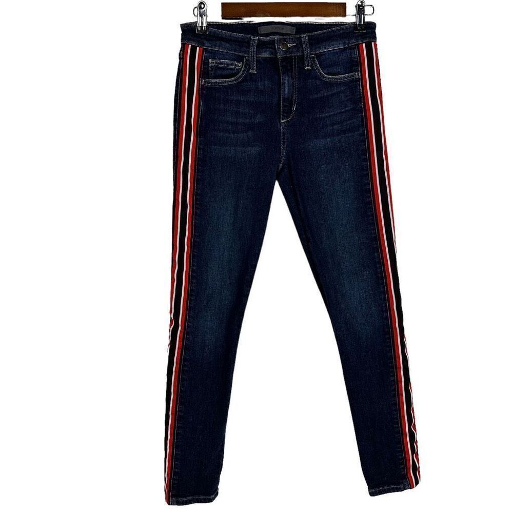 Joe's Womens Wiloughby Jeans Skinny Ankle size 27 Side Stripe - Picture 2 of 10
